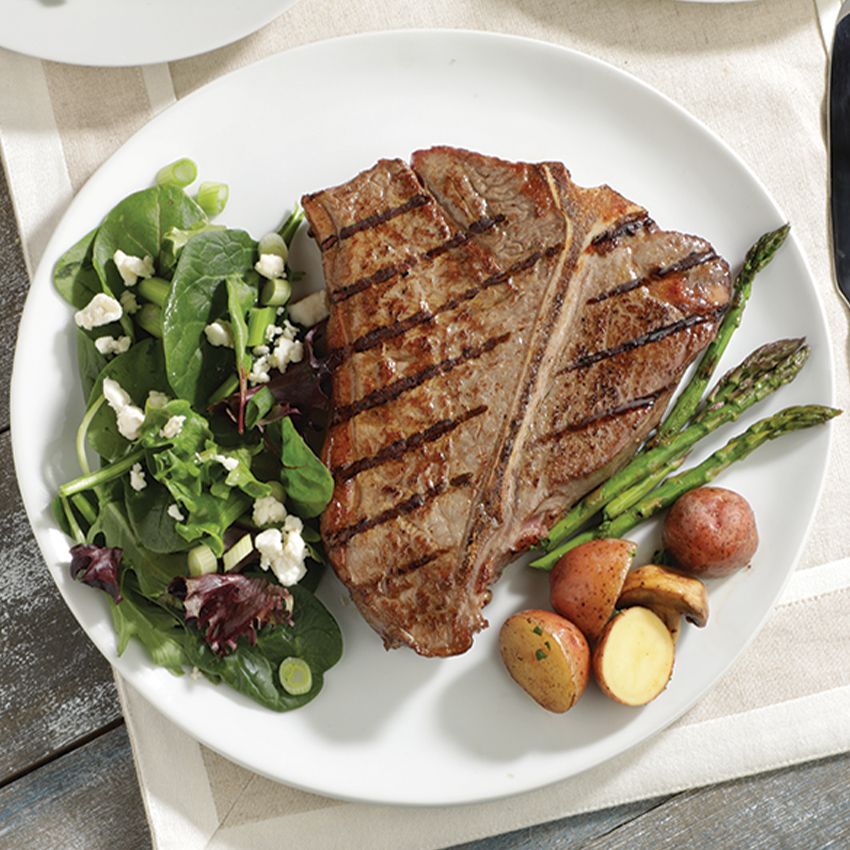 T-Bone Steaks, $12.99 Lb.