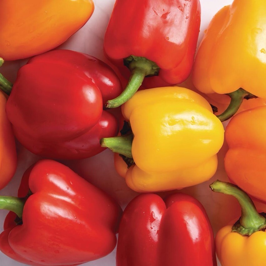 Red, Yellow, and Orange Peppers