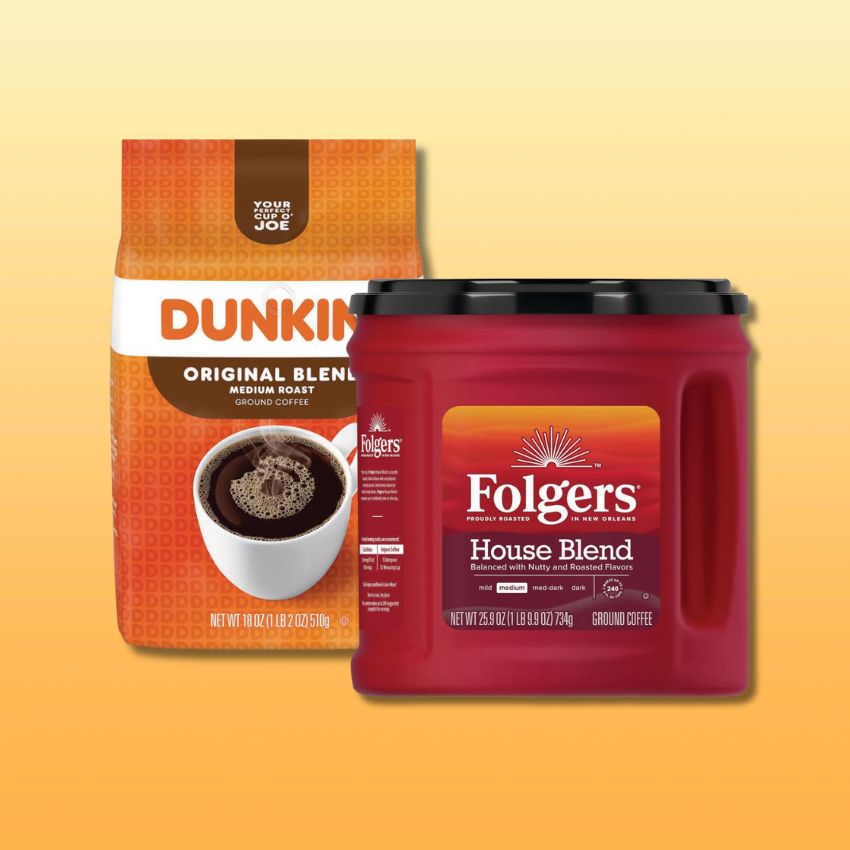 Folgers or Dunkin Ground Coffee