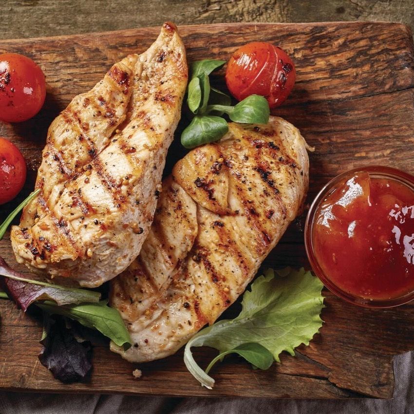 Boneless Skinless Chicken Breast, $2.99 Lb