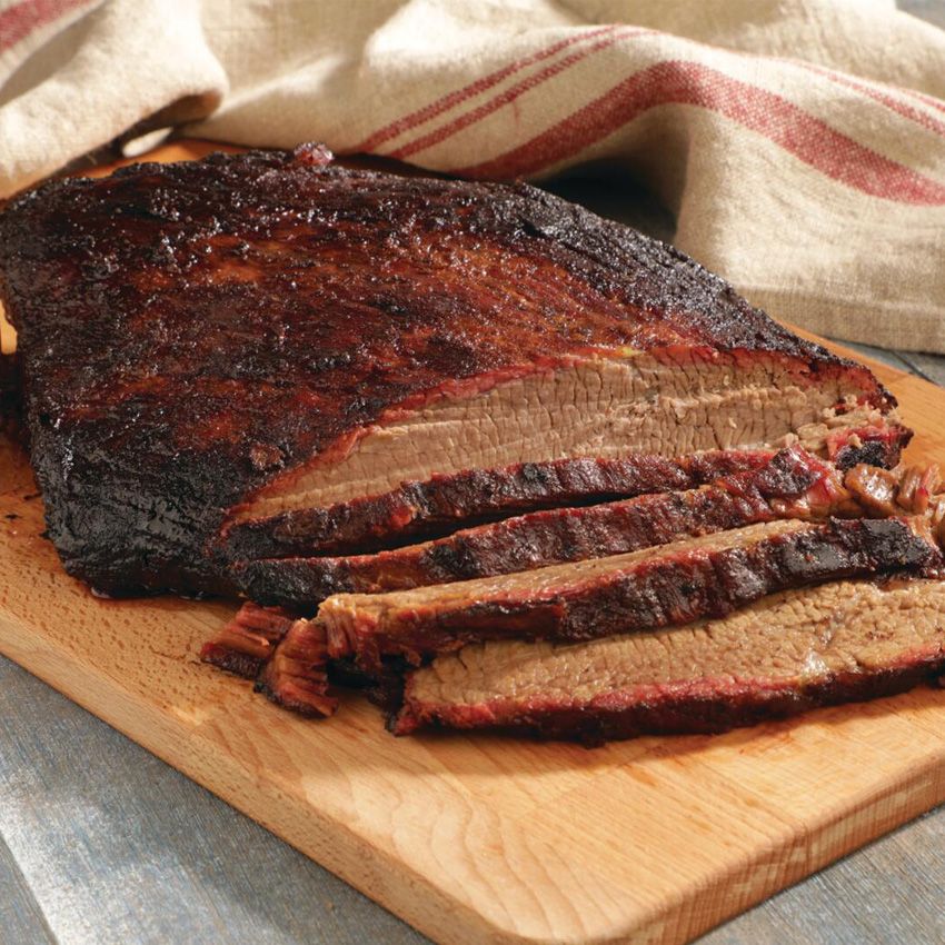 Trimmed Flat Beef Brisket, $9.99 Lb.