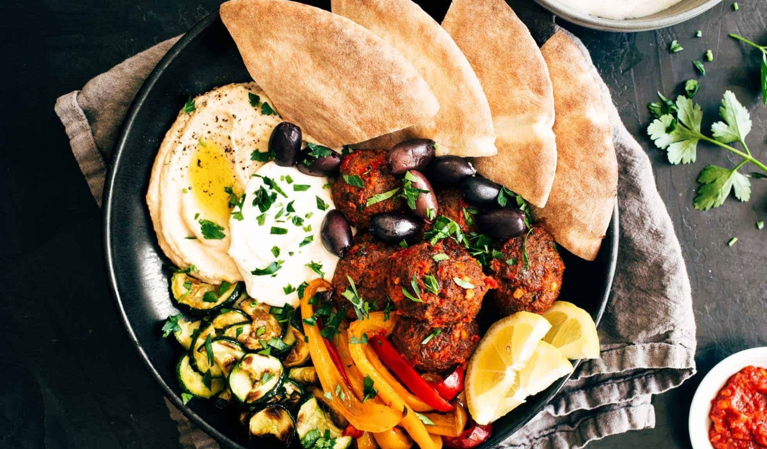 Harissa Meatballs with Whipped Feta