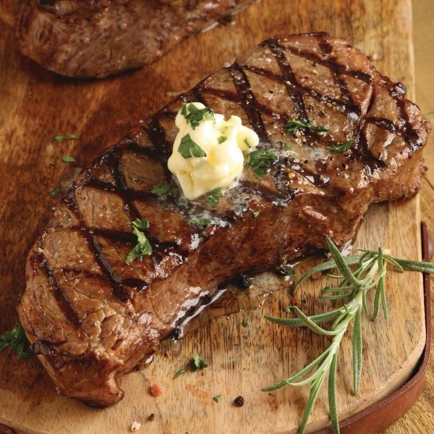 New York Strip Steak, $7.99 Lb.